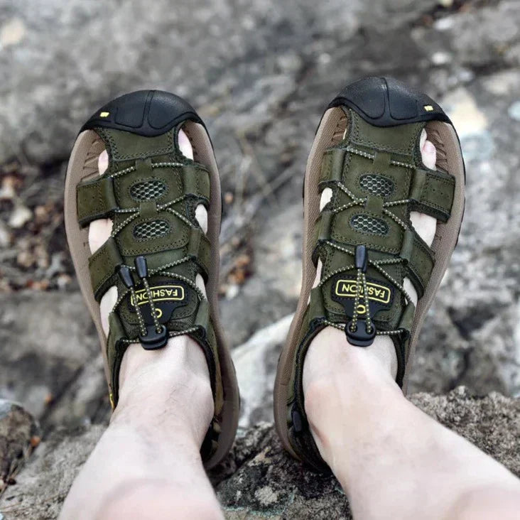 Echt Leer Heren Casual Sandalen Wandelen