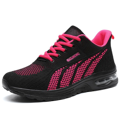 Ademende Orthopedische Dames Casual Roze Sneakers