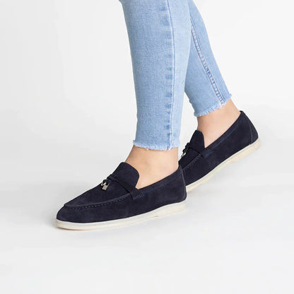 Casual damesschoenen met lage hakken, wit